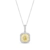 Thumbnail Image 0 of Previously Owned Le Vian Sunny Yellow Diamond Necklace 3/4 ct tw 14K Two-Tone Gold