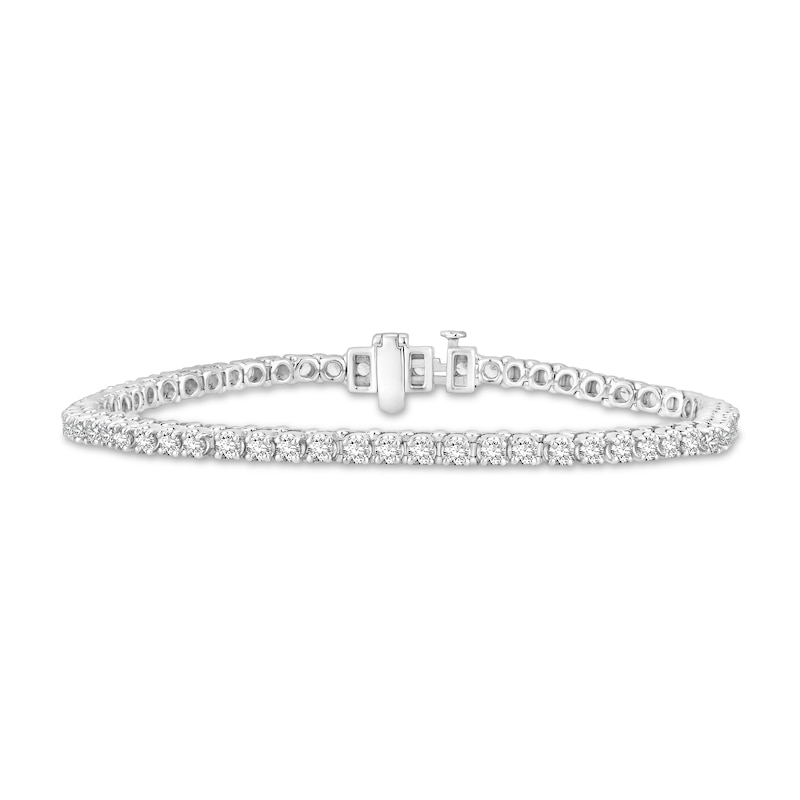 Previously Owned Diamond Tennis Bracelet 3 ct tw Round 14K White Gold