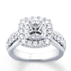 Thumbnail Image 1 of Previously Owned Diamond Ring Setting 7/8 ct tw Round 18K White Gold