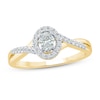 Thumbnail Image 1 of Previously Owned Diamond Ring 3/8 ct tw Oval/Round 10K Yellow Gold