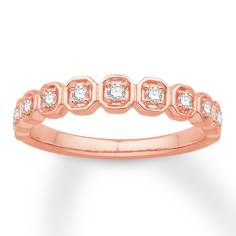 Previously Owned Diamond Anniversary Band / ct tw Round-cut 10K Rose Gold