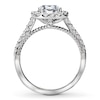 Thumbnail Image 2 of Previously Owned Diamond Engagement Ring Setting 1/2 ct tw Round 14K White Gold