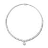 Thumbnail Image 0 of Previously Owned Diamond Necklace 7 ct tw Round 14K White Gold 18"