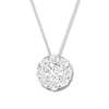 Thumbnail Image 1 of Previously Owned Diamond Necklace 1 ct tw Round 14K White Gold 16&quot; to 18&quot; Adj.