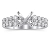 Thumbnail Image 1 of Previously Owned Hearts Desire Ring Setting 1 ct tw Diamonds 18K White Gold/Platinum