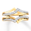 Thumbnail Image 1 of Previously Owned Diamond Enhancer Ring 1/4 ct tw Round-cut 14K Yellow Gold