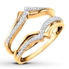 Thumbnail Image 4 of Previously Owned Diamond Enhancer Ring 1/4 ct tw Round-cut 14K Yellow Gold