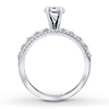 Thumbnail Image 1 of Previously Owned Diamond Ring Setting 5/8 ct tw Round 14K White Gold