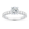 Thumbnail Image 3 of Previously Owned Diamond Engagement Ring Setting 5/8 ct tw Round Platinum