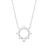 Thumbnail Image 1 of Previously Owned Diamond Pendant Necklace 1/2 ct tw Round 18K White Gold