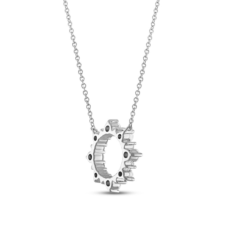 Main Image 3 of Previously Owned Diamond Pendant Necklace 1/2 ct tw Round 18K White Gold