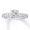 Thumbnail Image 3 of Previously Owned Diamond Engagement Ring 3/4 ct tw Round 14K White Gold