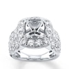 Thumbnail Image 1 of Previously Owned Diamond Ring Setting 2-7/8 ct tw Round 18K White Gold