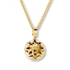 Thumbnail Image 4 of Previously Owned Certified Diamond Necklace 1/2 ct tw Round 18K Yellow Gold