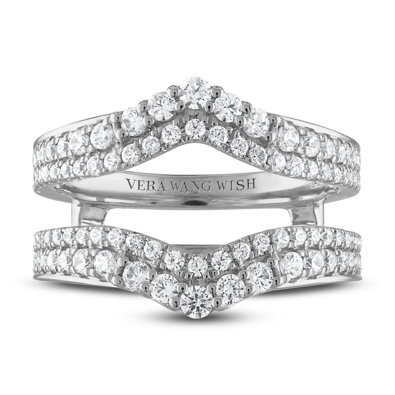 Previously Owned Vera Wang WISH Diamond Enhancer Ring 1 ct tw Round 14K White Gold