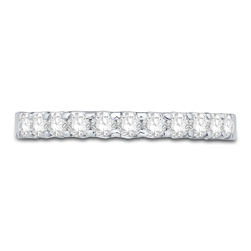 Main Image 2 of Previously Owned Diamond Anniversary Band 1/2 ct tw Round 18K White Gold