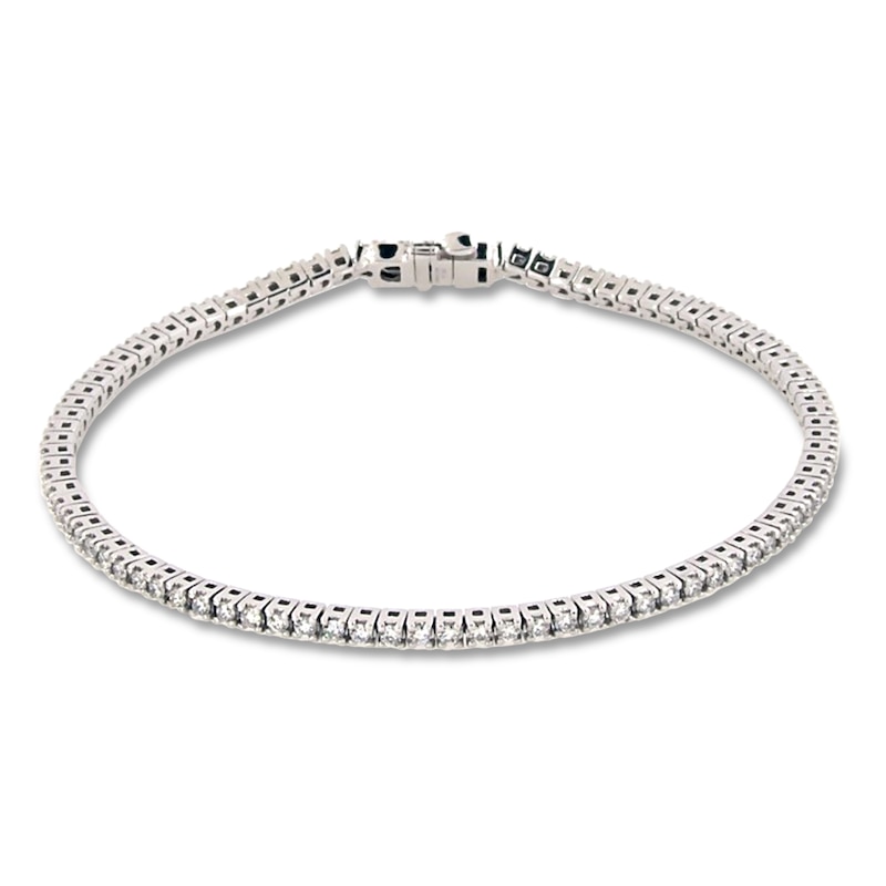 Previously Owned Lab-Created Diamond Tennis Bracelet -/ ct tw Round 14K Gold