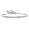 Thumbnail Image 1 of Previously Owned Lab-Created Diamond Bolo Tennis Bracelet 1 ct tw Round 14K White Gold