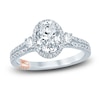 Thumbnail Image 1 of Previously Owned Pnina Tornai Lab-Created Diamond Engagement Ring 1-1/2 ct tw Oval/Round 14K White Gold