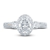 Thumbnail Image 3 of Previously Owned Pnina Tornai Lab-Created Diamond Engagement Ring 1-1/2 ct tw Oval/Round 14K White Gold