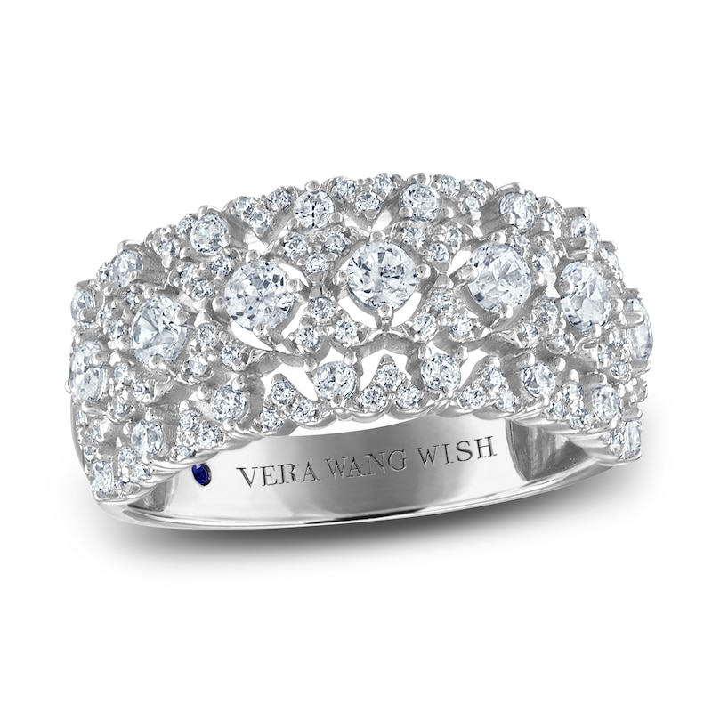 Main Image 1 of Previously Owned Vera Wang WISH Diamond Ring 1 ct tw Round 10K White Gold