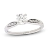 Thumbnail Image 1 of Previously Owned Diamond Engagement Ring 1/2 ct tw Round 14K White Gold