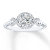 Thumbnail Image 3 of Previously Owned Diamond Ring Setting 1/5 ct tw Round-cut 14K White Gold