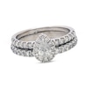 Thumbnail Image 0 of Previously Owned Diamond Bridal Set 1-1/4 ct tw Pear/Round 14K White Gold