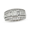 Thumbnail Image 0 of Previously Owned Diamond Soldered Bridal Set 1-3/8 ct tw Princess/Round 14K White Gold