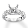 Thumbnail Image 1 of Previously Owned Diamond Ring Setting 1 carat tw Round 14K White Gold