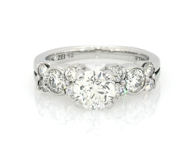 Main Image 1 of Previously Owned Diamond Ring 2-1/6 ct tw 18K White Gold