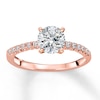 Thumbnail Image 2 of Previously Owned Diamond Engagement Ring Setting 1/6 ct tw Round 14K Rose Gold