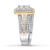 Thumbnail Image 3 of Previously Owned Diamond Bridal Set 1-7/8 ct tw Princess-cut 14K Two-Tone Gold