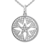 Thumbnail Image 1 of Previously Owned Diamond Star Necklace 1/2 carat tw Round 14K White Gold