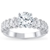 Thumbnail Image 3 of Previously Owned Diamond Engagement Ring Setting 1-1/4 ct tw Oval/Round 18K White Gold