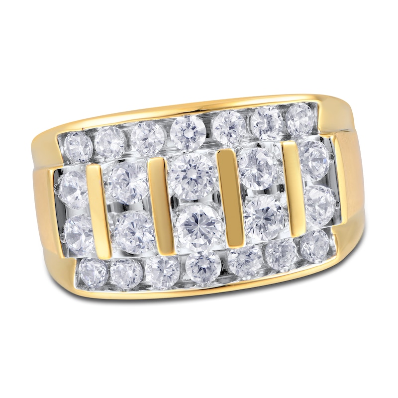Previously Owned Men's Diamond Ring 2 ct tw Round 14K Yellow Gold