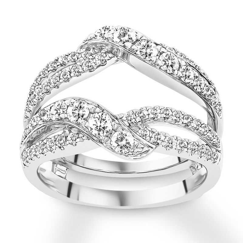 Main Image 1 of Previously Owned Diamond Enhancer Ring 1 carat tw Round-cut 14K White Gold