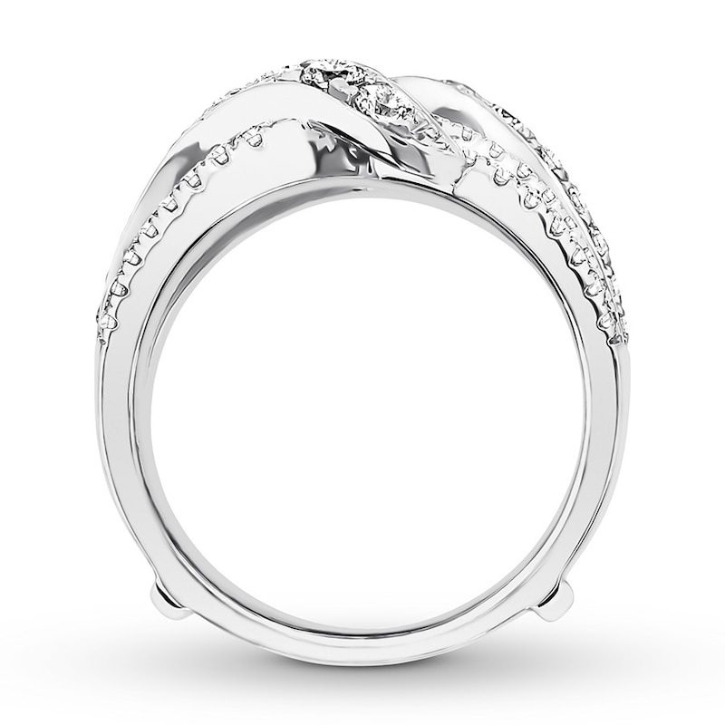 Main Image 2 of Previously Owned Diamond Enhancer Ring 1 carat tw Round-cut 14K White Gold