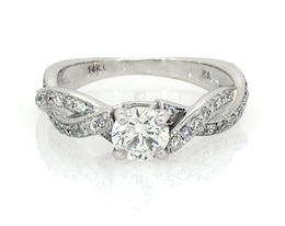 Previously Owned Diamond Engagement Ring 1 ct tw 14K White Gold