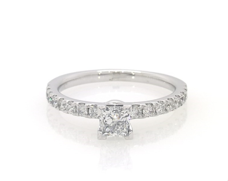 Main Image 1 of Previously Owned Diamond Engagement Ring 7/8 ct tw 14K White Gold