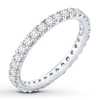 Thumbnail Image 3 of Previously Owned Diamond Eternity Band 1 ct tw Round-cut 14K White Gold