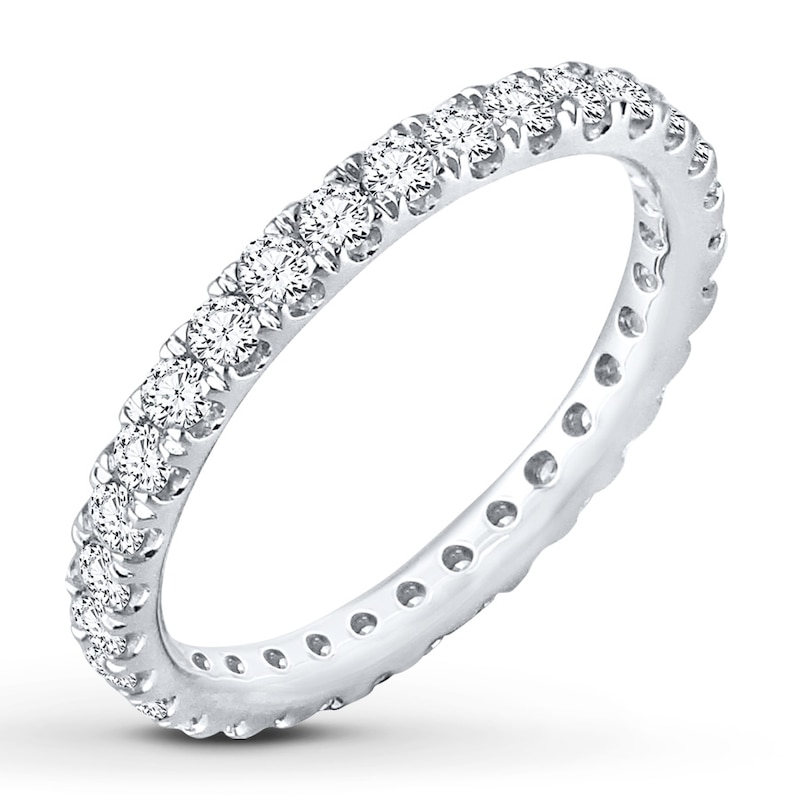 Previously Owned Diamond Eternity Band 1 ct tw Round-cut 14K White Gold
