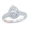 Thumbnail Image 1 of Previously Owned Pnina Tornai Can't Stop Loving You Diamond Engagement Ring 1-1/8 ct tw Pear-shaped/ Marquise/Round 14K White Gold