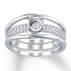 Thumbnail Image 1 of Previously Owned Diamond Ring Setting 3/8 ct tw Round-cut 14K White Gold