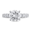 Thumbnail Image 3 of Previously Owned Lab-Created Diamond Engagement Ring 3-1/6 ct tw Round 14K White Gold