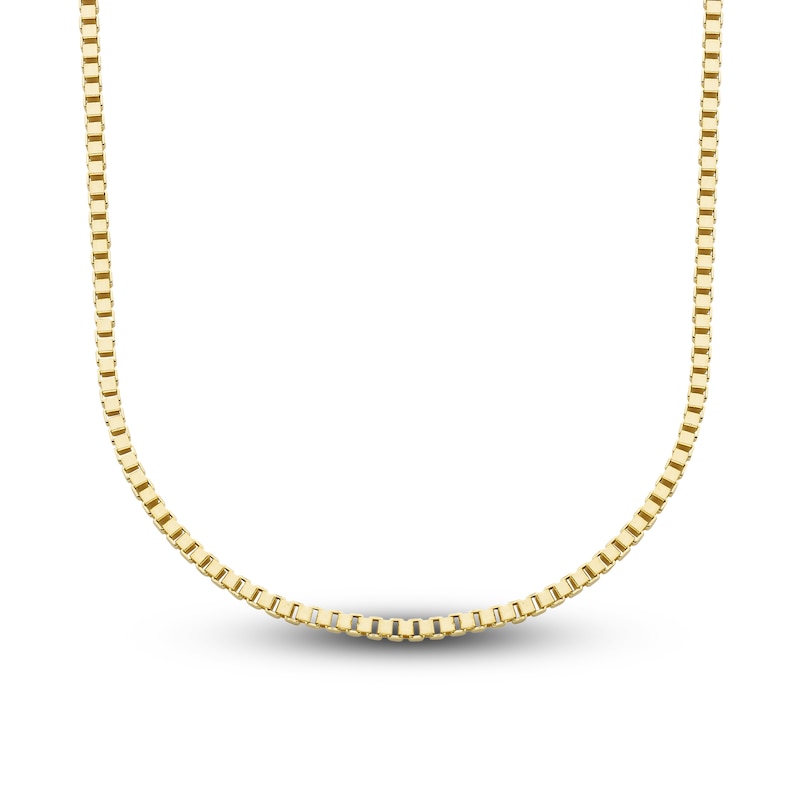 Previously Owned Box Chain Necklace 14K Yellow Gold 22" Approx. 2mm