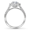 Thumbnail Image 1 of Previously Owned Diamond Engagement Ring Setting 1/2 ct tw Round 14K White Gold