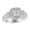 Thumbnail Image 0 of Previously Owned Diamond Engagement Ring 1-1/8 ct tw Round/Baguette 14K White Gold