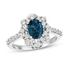 Thumbnail Image 1 of Previously Owned Le Vian Natural Sapphire Ring 5/8 ct tw Diamonds Platinum