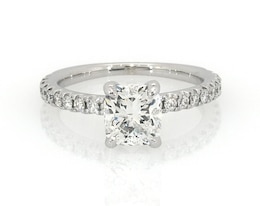 Previously Owned Diamond Engagement Ring 1-1/2 ct tw 14K White Gold